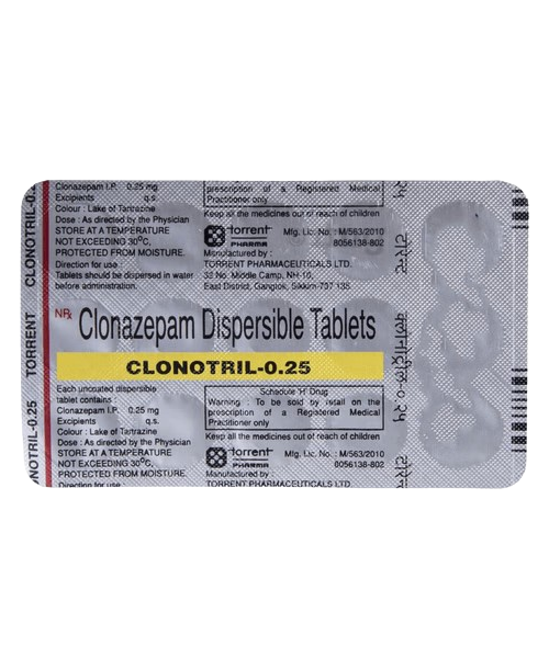 CLONOTRIL 0.25MG TAB.