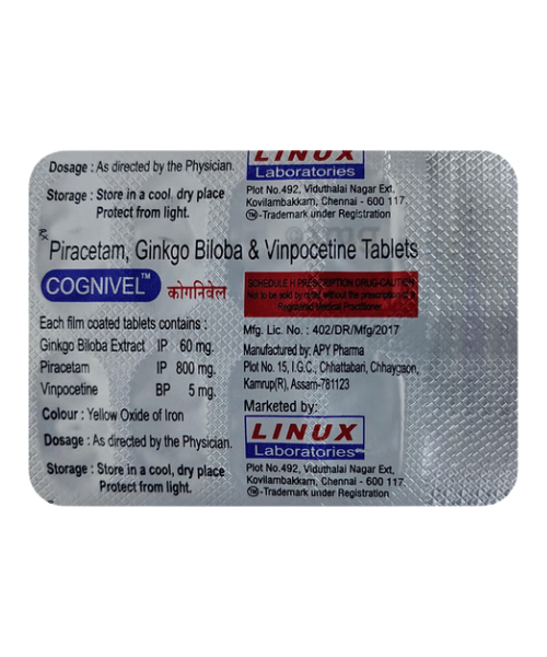 COGNIVEL 60/10MG TAB 10S