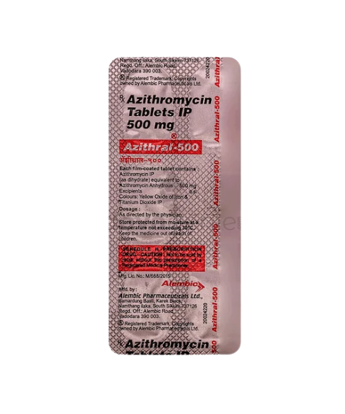 AZITHRAL 500 MG TAB